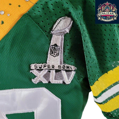Green Bay Packers Jersey Super Bowl XLV Matthews 52 - High Quality Fabric, Size L - USASTARFASHION
