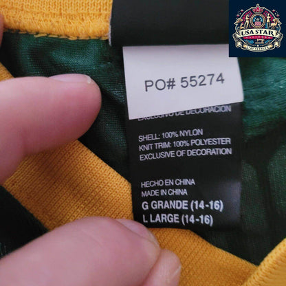 Green Bay Packers Reebok NFL Jersey - Youth L with Rodgers 12 Iconic Design & Comfortable Fit - USASTARFASHION
