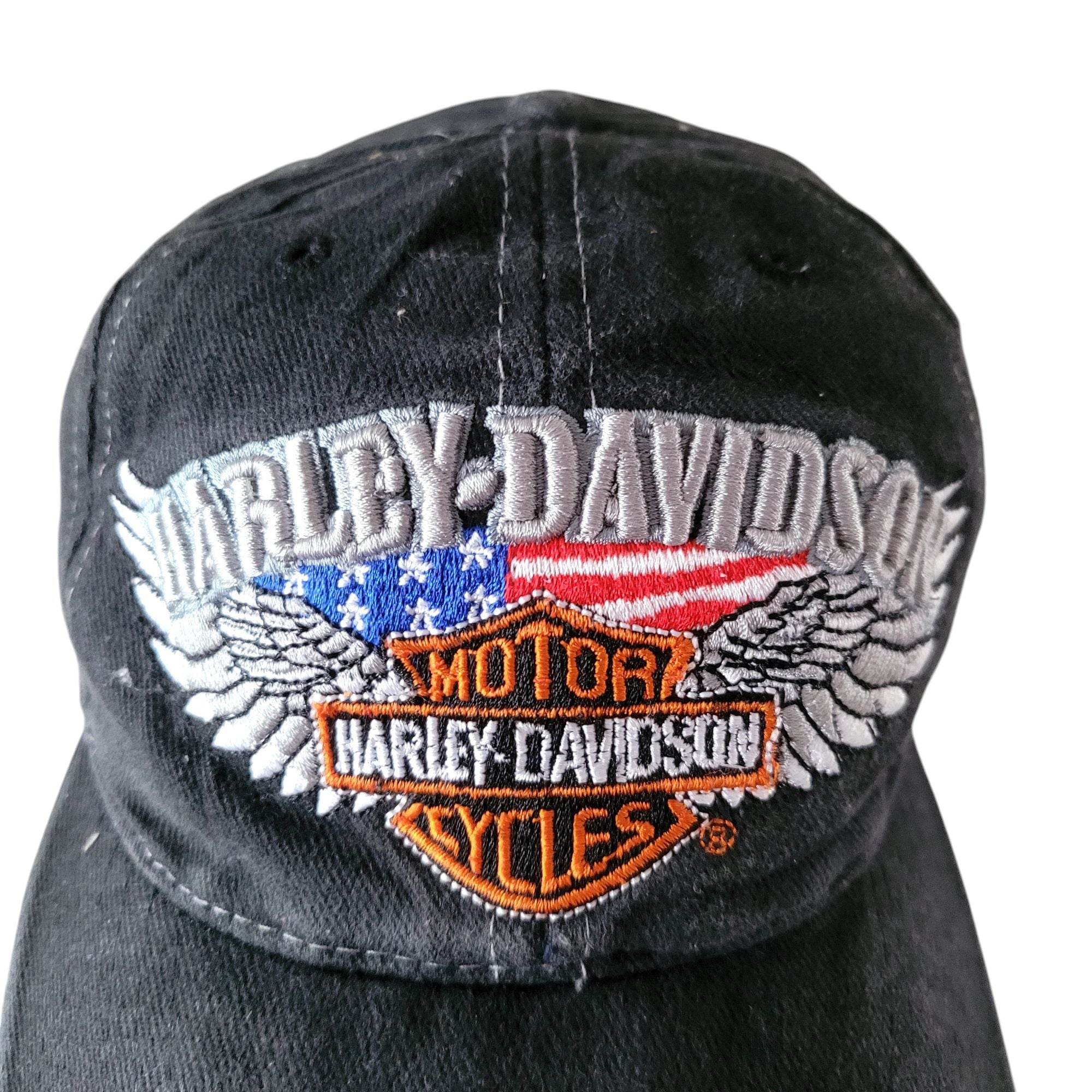Harley - Davidson Embroidered Adjustable Hat - USASTARFASHION