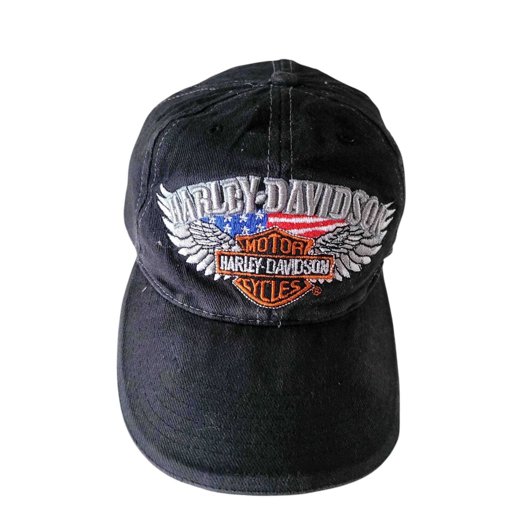 Harley - Davidson Embroidered Adjustable Hat - USASTARFASHION