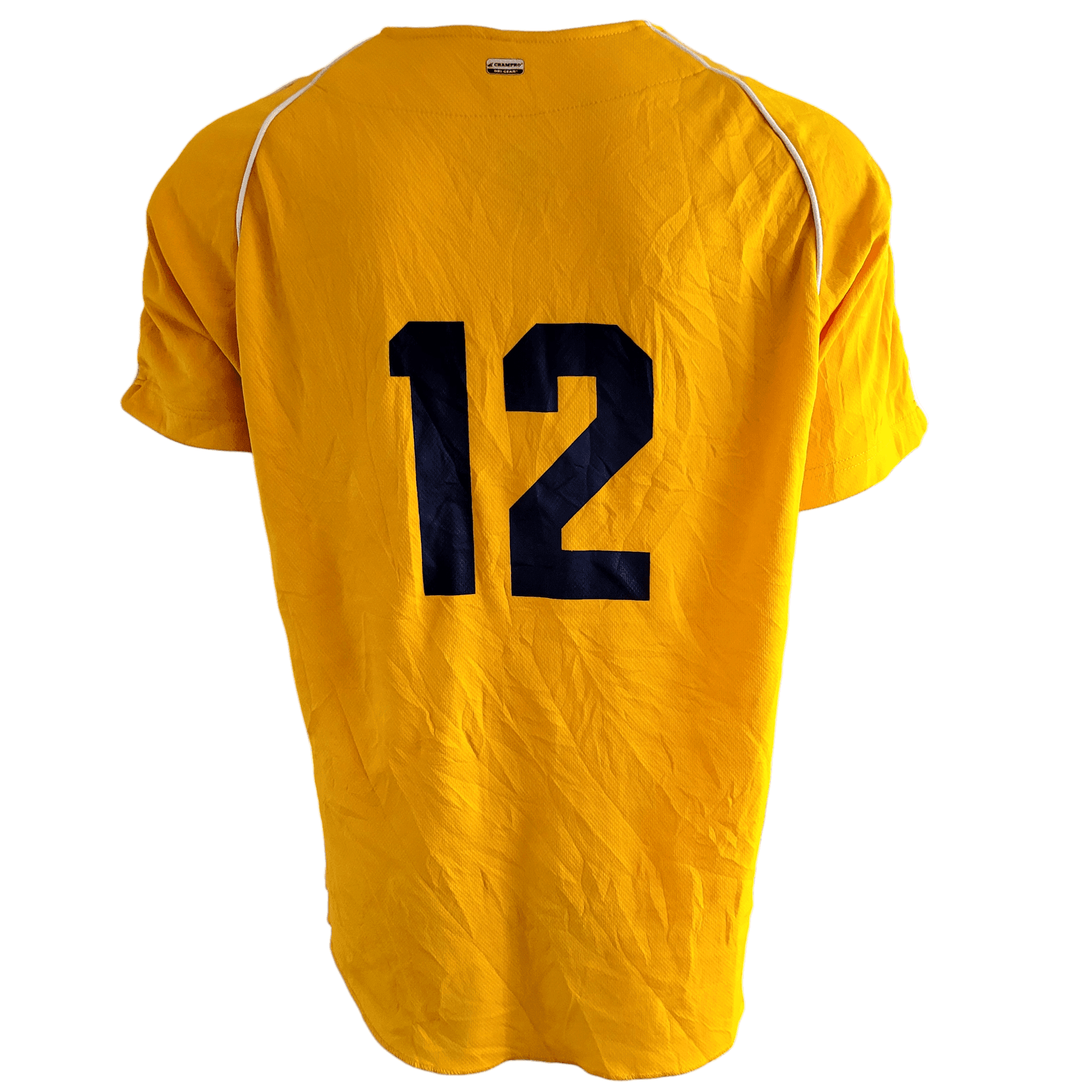 Hermantown Eagles Jersey Adult Large 12 Yellow Champro Dri - Gear for Fans and Collectors - USASTARFASHION