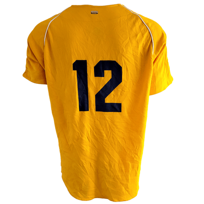 Hermantown Eagles Jersey Adult Large 12 Yellow Champro Dri - Gear for Fans and Collectors - USASTARFASHION