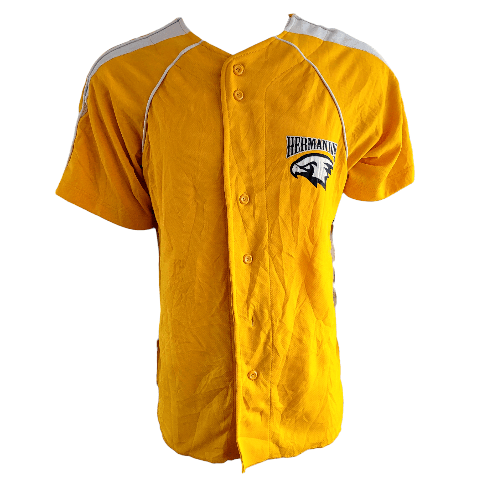 Hermantown Eagles Jersey Adult Large 12 Yellow Champro Dri - Gear for Fans and Collectors - USASTARFASHION