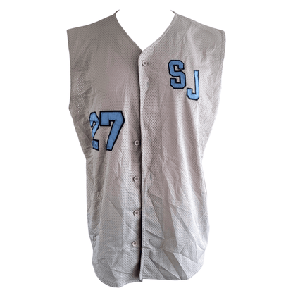 High 5 Sportswear Rosenthal 27 Sleeveless Jersey XL Grey USA Made Unisex Sportswear - USASTARFASHION