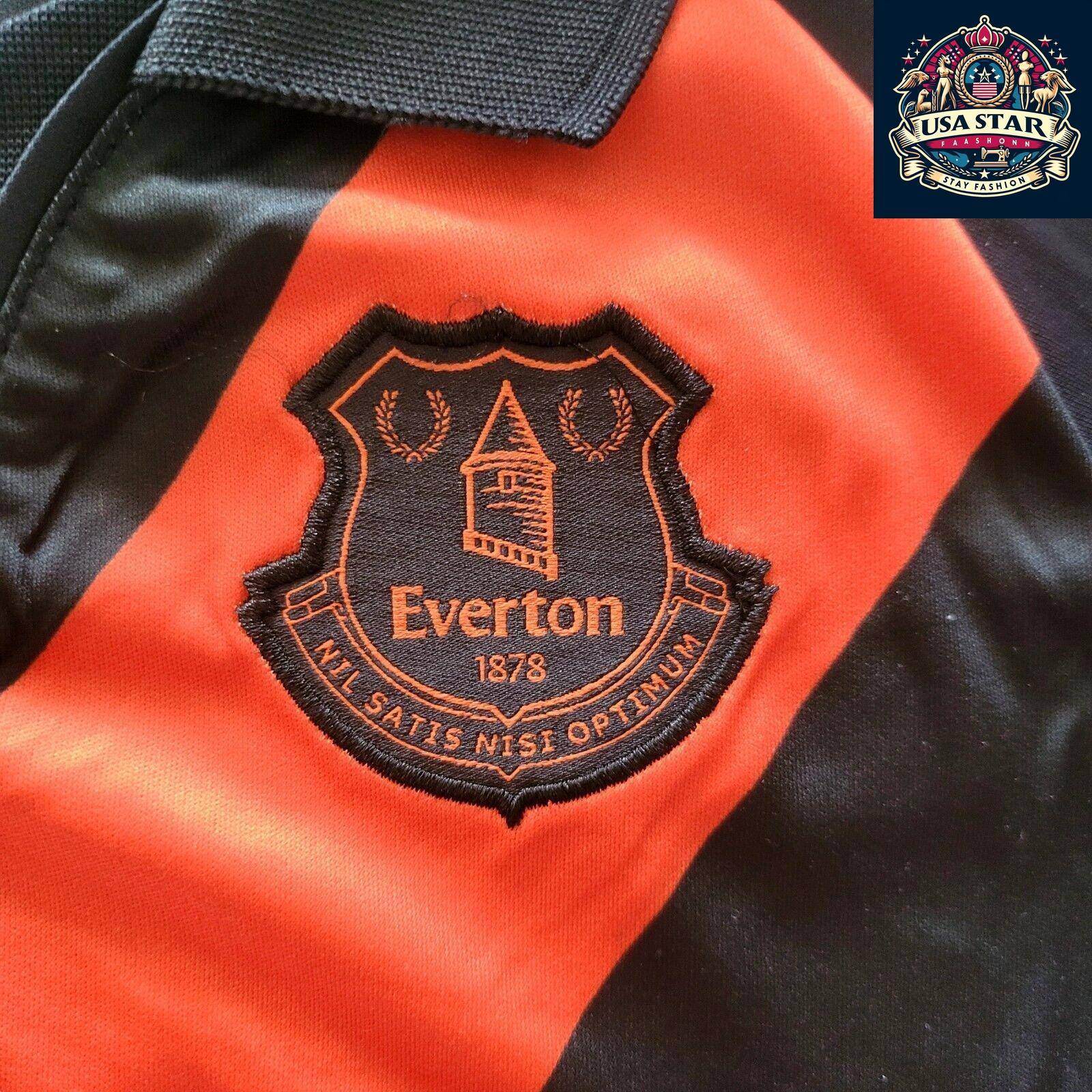 Hummel Everton Away Jersey 5 - 6Y with CAZOO Logo & Zakariya 4, Black Red Stripe - USASTARFASHION