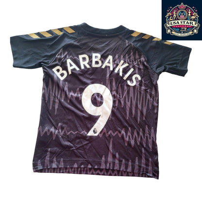 Hummel Everton Away Jersey 6 Years - Barbakis 9 - Dark Purple - Youth Soccer Apparel - USASTARFASHION