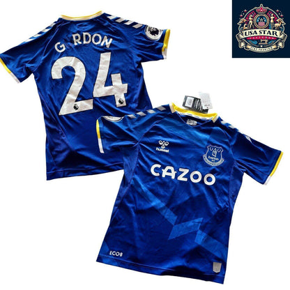 Hummel Everton FC Jersey Youth XXL (Y2XL) Gordon 24 - New With Minor Defect (Missing Letter) - USASTARFASHION