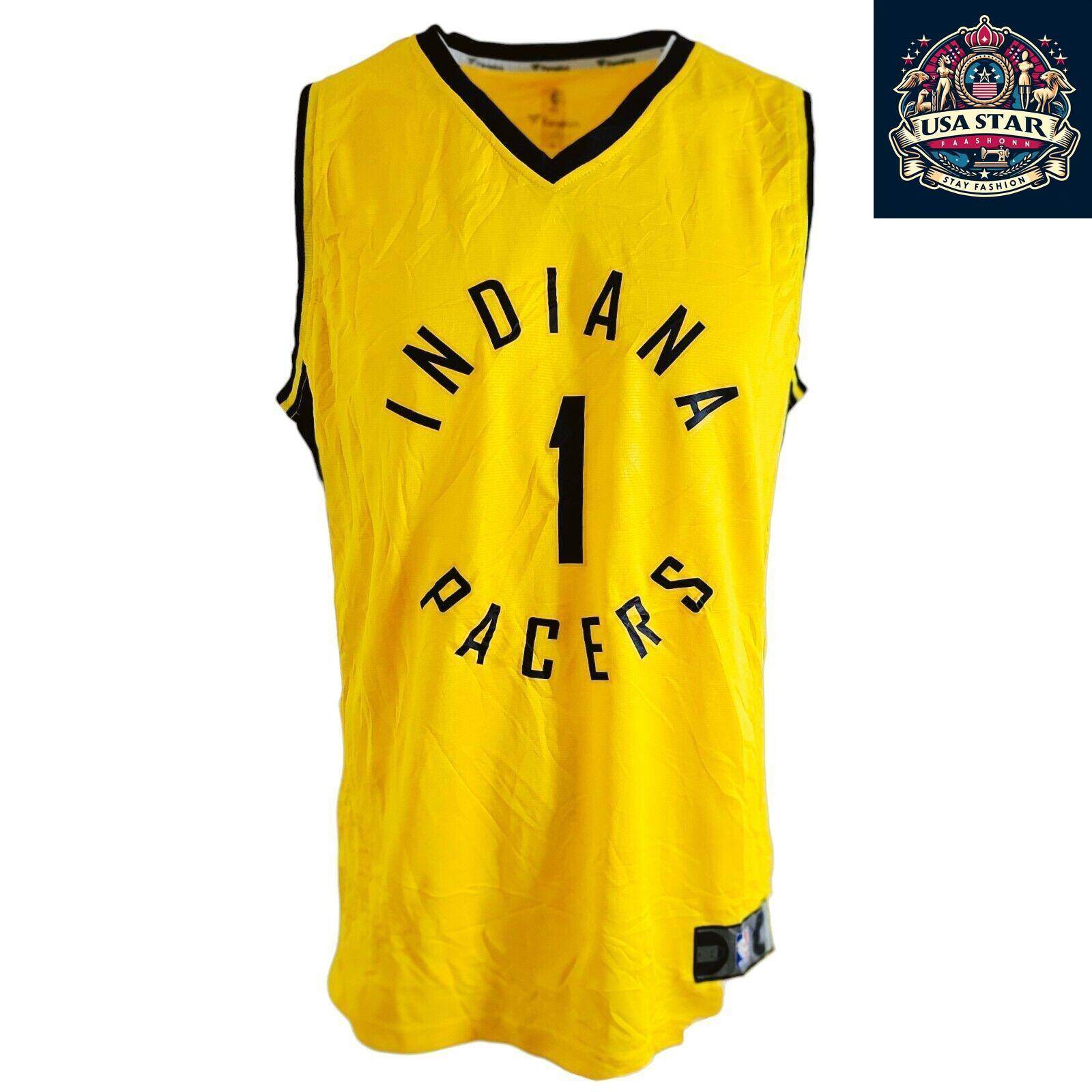 Indiana Pacers Jersey Warren 1 SzL - Vintage Style, Comfortable Fit, Perfect for Game Day - USASTARFASHION