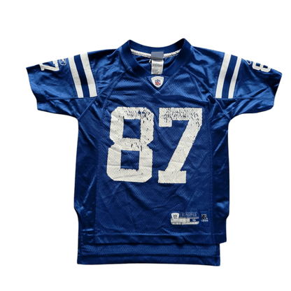 Indianapolis Colts Reggie Wayne 87 Youth Small Jersey - Pre - Owned, Iconic Blue & White Design - USASTARFASHION