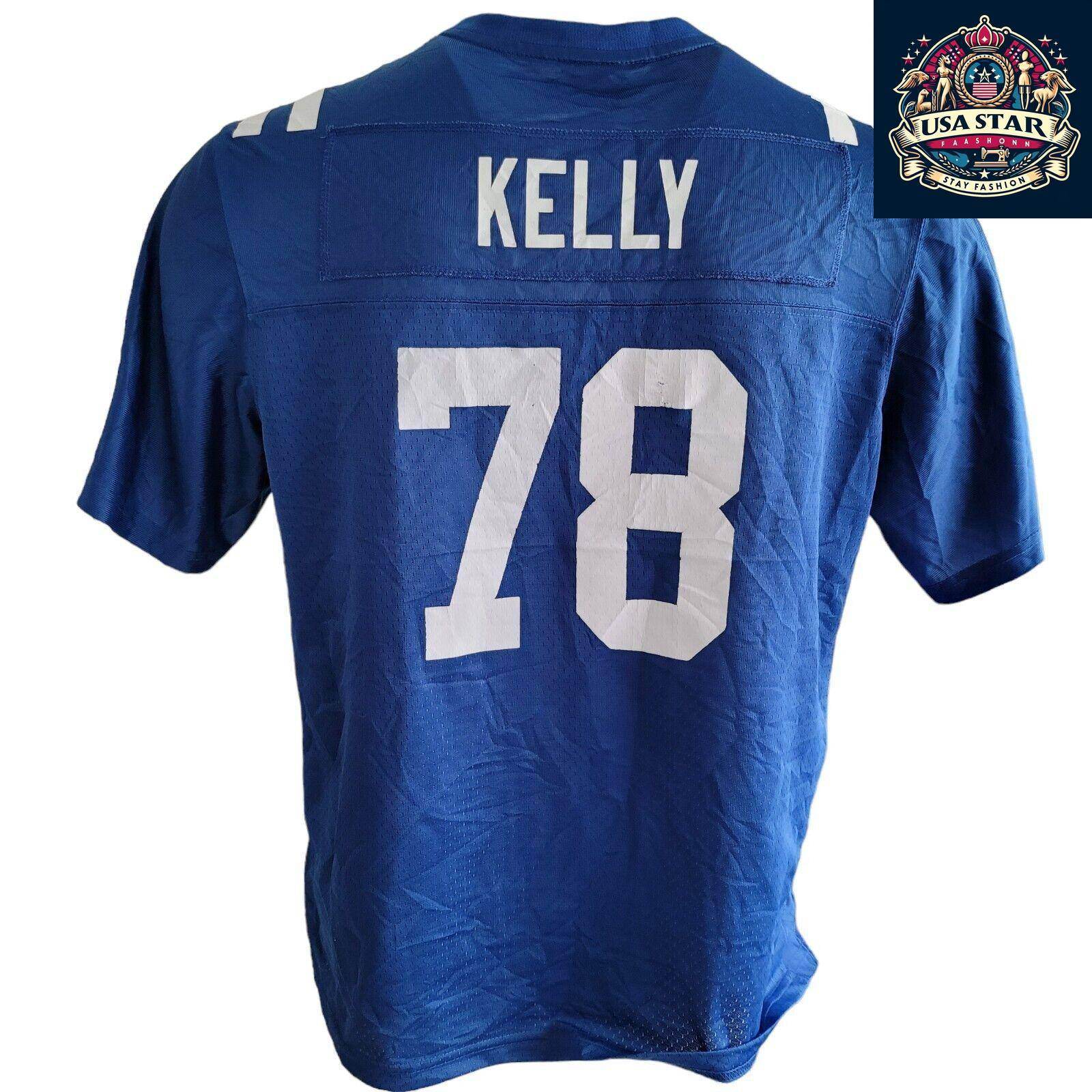 Indianapolis Colts Women's Jersey XL Kelly 78 - Official NFL Merchandise, Stylish & Comfortable Fit - USASTARFASHION
