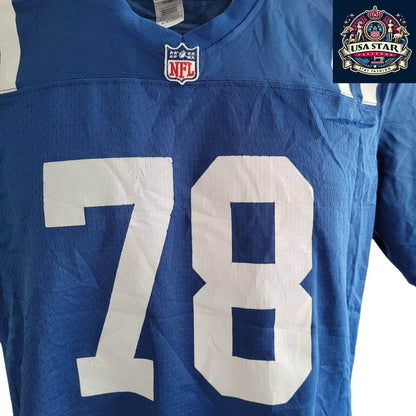 Indianapolis Colts Women's Jersey XL Kelly 78 - Official NFL Merchandise, Stylish & Comfortable Fit - USASTARFASHION