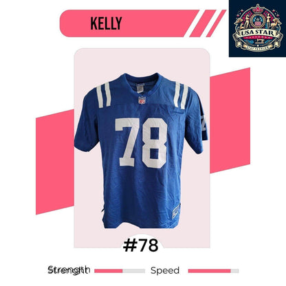 Indianapolis Colts Women's Jersey XL Kelly 78 - Official NFL Merchandise, Stylish & Comfortable Fit - USASTARFASHION