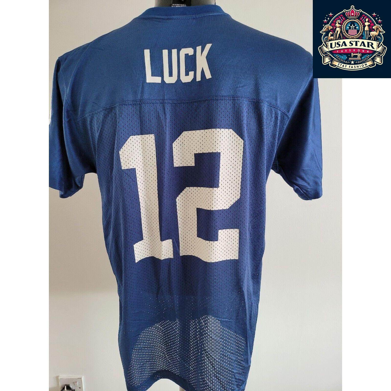 Indianapolis Colts Youth Jersey XL Andrew Luck 12 Shirt - Comfortable, Durable Team Apparel - USASTARFASHION
