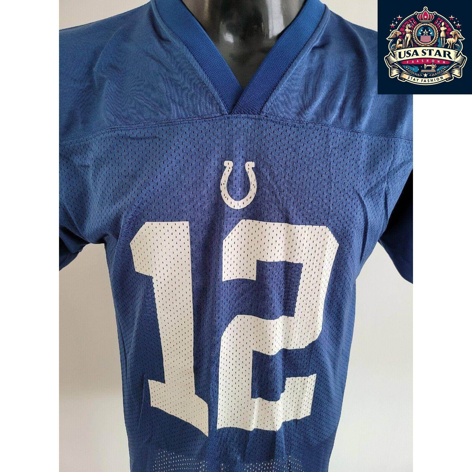 Indianapolis Colts Youth Jersey XL Andrew Luck 12 Shirt - Comfortable, Durable Team Apparel - USASTARFASHION