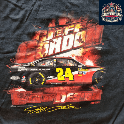 Jeff Gordon NASCAR T-Shirt XL - Chase Authentics 24 Chevy Impala Lead By Example Design - USASTARFASHION