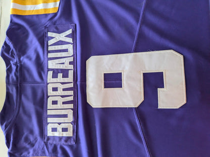 Joe Burrow Burreau Nike Team LSU Tigers 9 “BURREAUX” Football Jersey –XL - USASTARFASHION