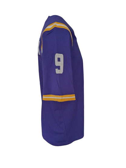 Joe Burrow Burreau Nike Team LSU Tigers 9 “BURREAUX” Football Jersey –XL - USASTARFASHION