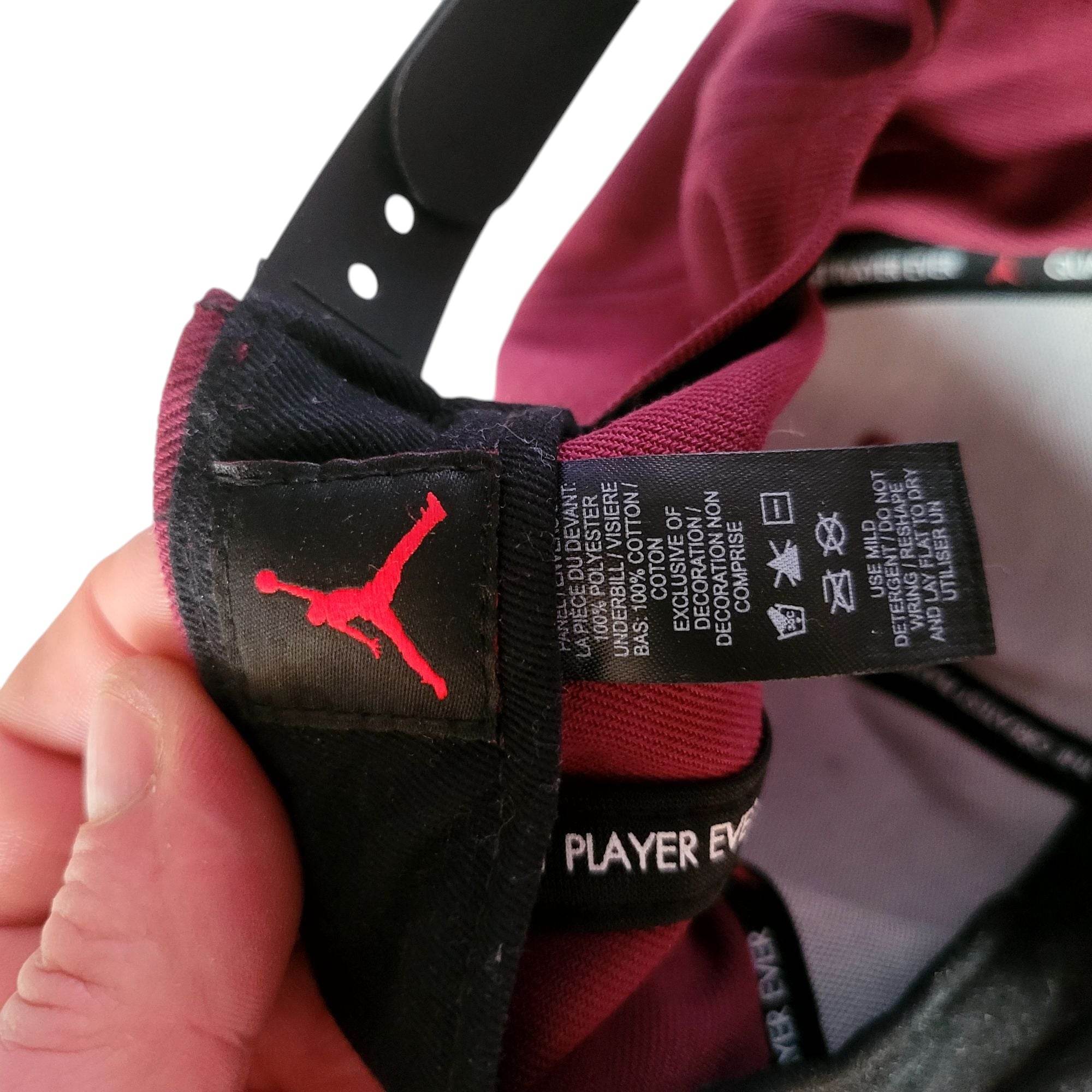 Jordan Jumpman Snapback Hat - Burgundy & Black one size - USASTARFASHION