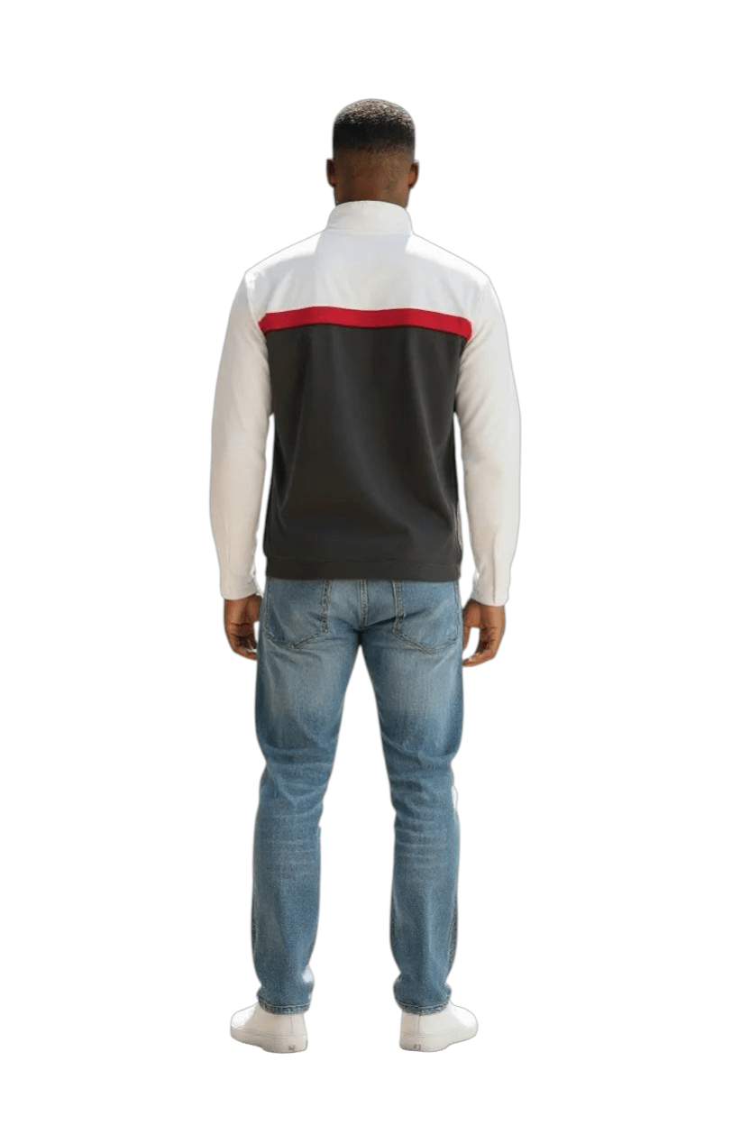 Jordan Jumpman Track Jacket Men’s XL Black White Red Dri - FIT Full Zip - USASTARFASHION