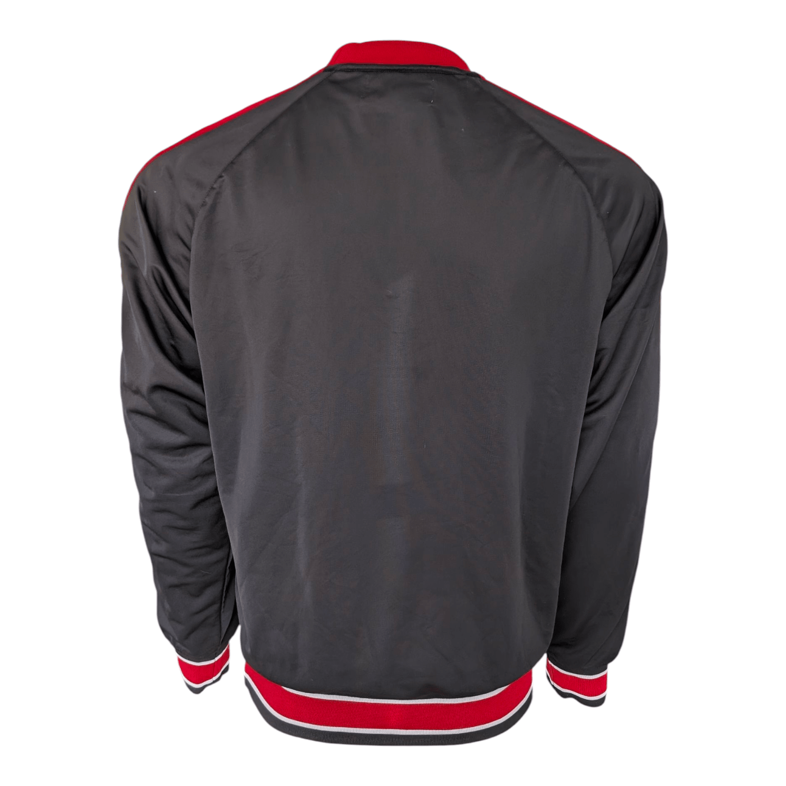 Kappa Youth XL Black Red Pullover Sweatshirt Training Top Logo Crew Neck - USASTARFASHION
