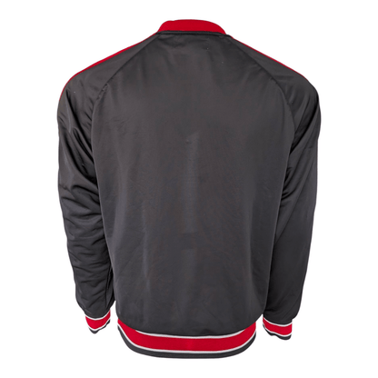 Kappa Youth XL Black Red Pullover Sweatshirt Training Top Logo Crew Neck - USASTARFASHION