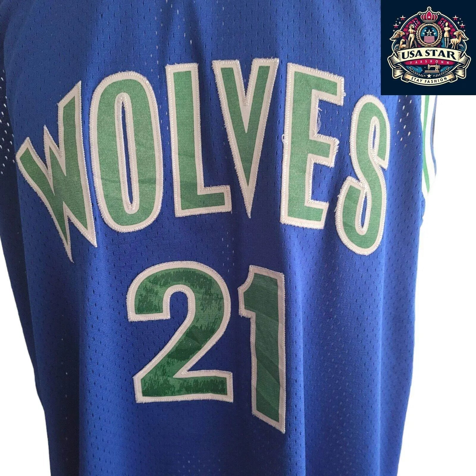 Kevin Garnett 21 Minnesota Timberwolves Jersey Sz L 1996 Hardwood Classics by Adidas - USASTARFASHION