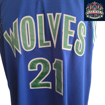Kevin Garnett 21 Minnesota Timberwolves Jersey Sz L 1996 Hardwood Classics by Adidas - USASTARFASHION