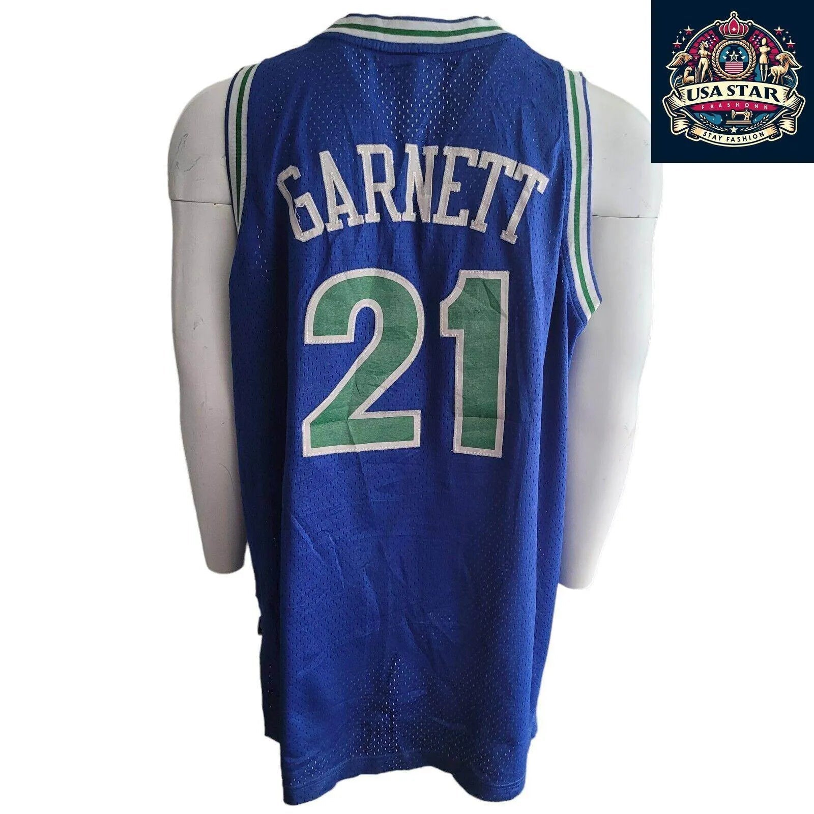 Kevin Garnett 21 Minnesota Timberwolves Jersey Sz L 1996 Hardwood Classics by Adidas - USASTARFASHION