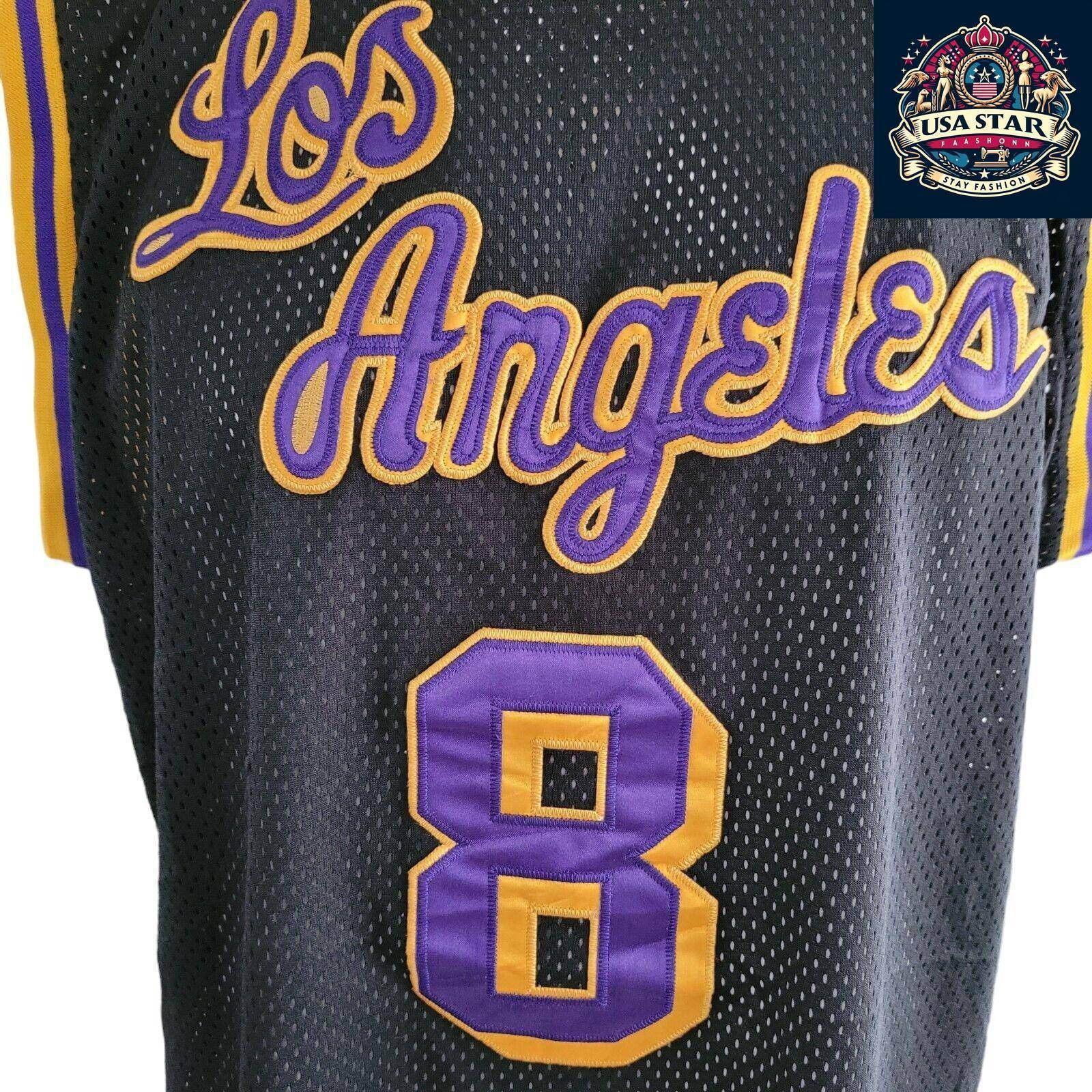 Kobe Bryant Jersey 8 Los Angeles Lakers NBA Basketball, Size L, Classic Fan Apparel - USASTARFASHION