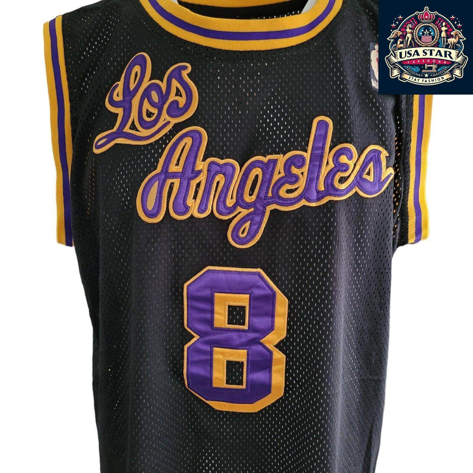 Kobe Bryant Jersey 8 Los Angeles Lakers NBA Basketball, Size L, Classic Fan Apparel - USASTARFASHION