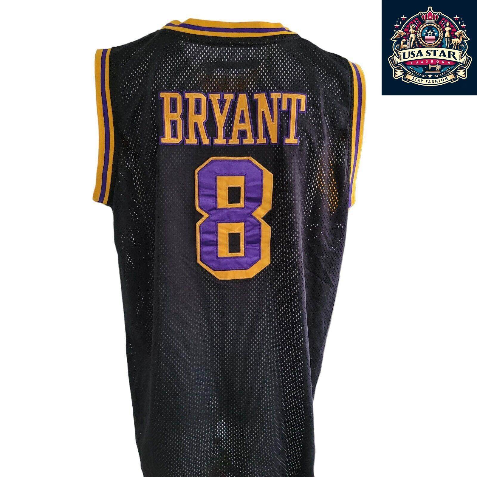 Kobe Bryant Jersey 8 Los Angeles Lakers NBA Basketball, Size L, Classic Fan Apparel - USASTARFASHION