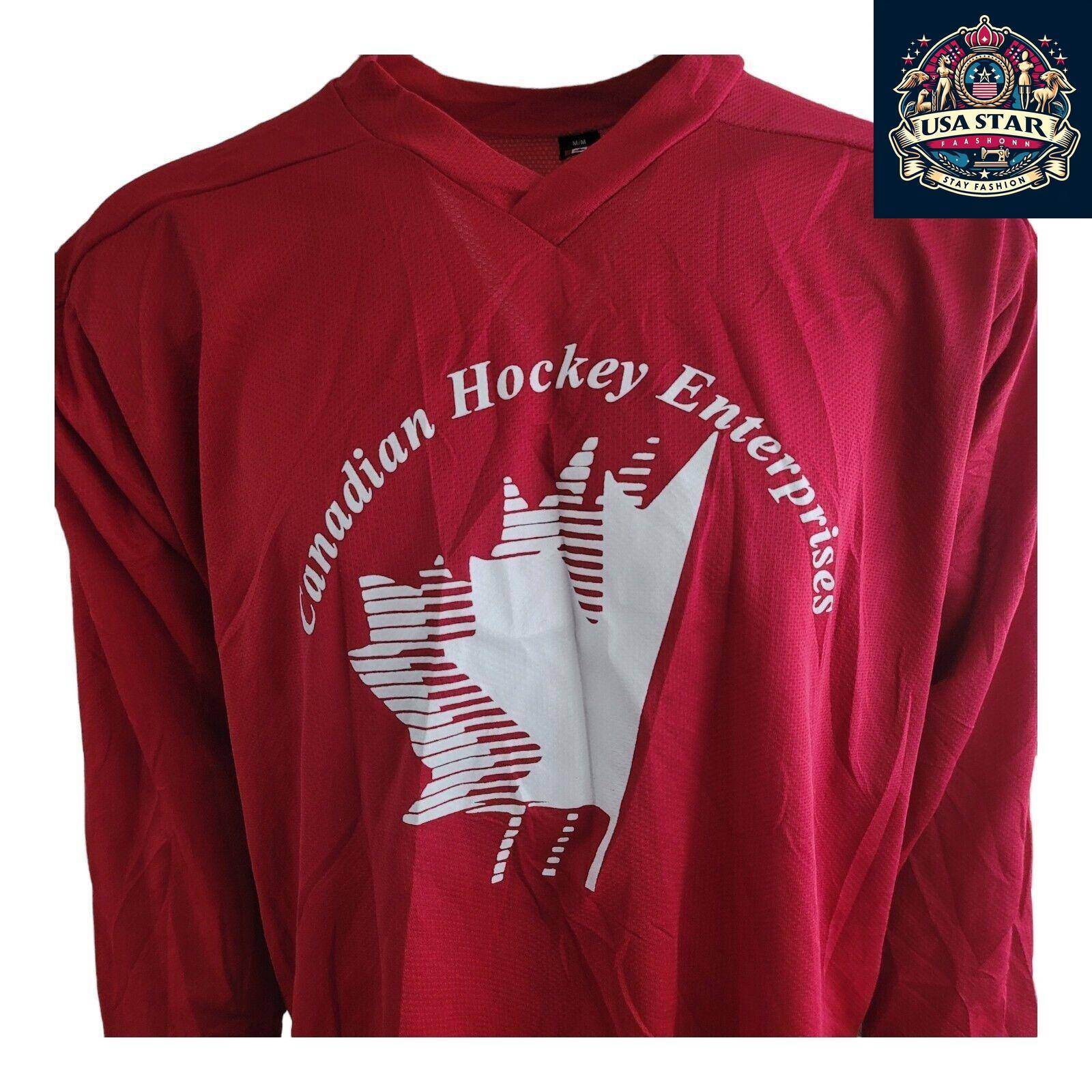 Kobe Canadian Hockey Enterprises Jersey Adult Size M – Vintage Design, Comfortable Fit, Great Condition - USASTARFASHION