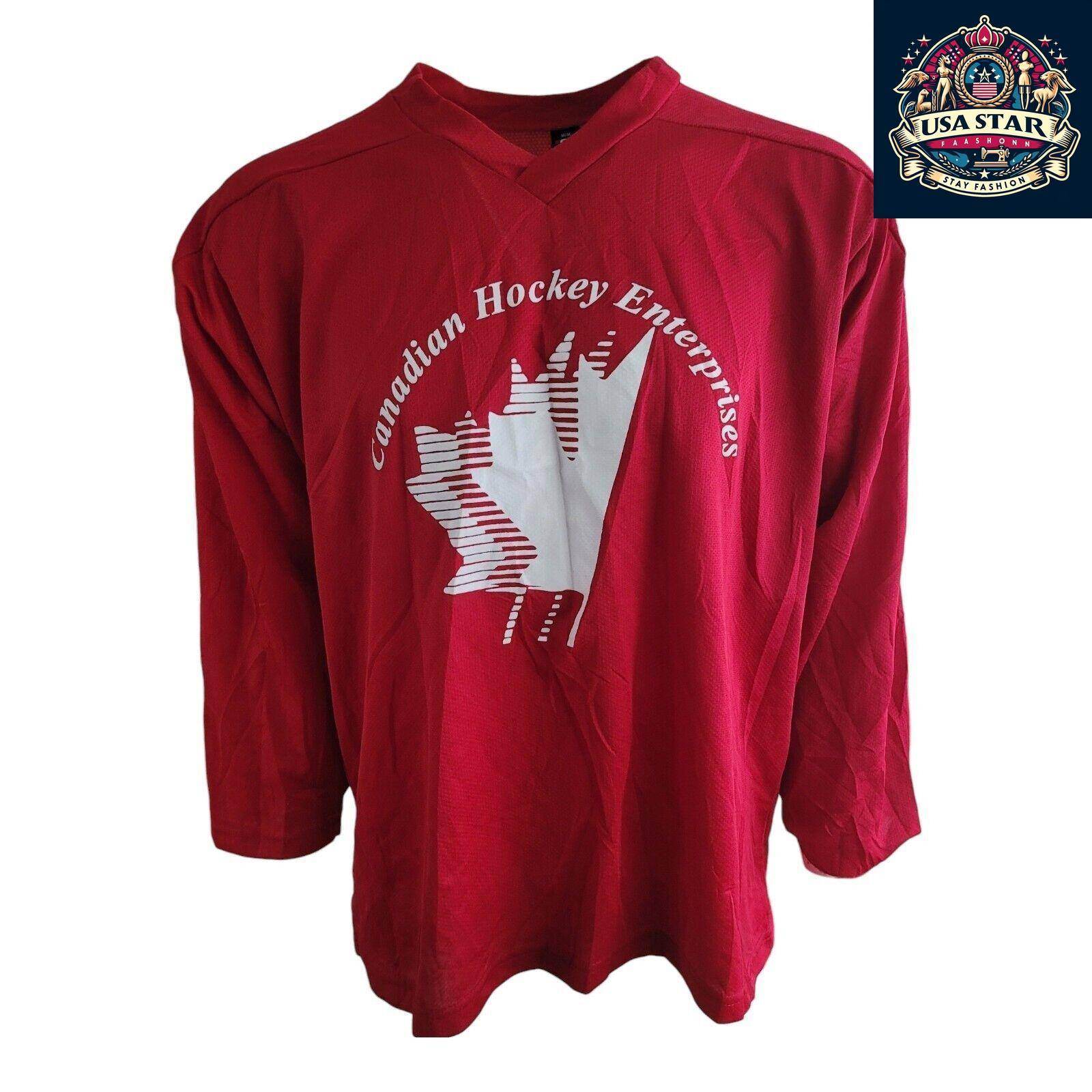 Kobe Canadian Hockey Enterprises Jersey Adult Size M – Vintage Design, Comfortable Fit, Great Condition - USASTARFASHION