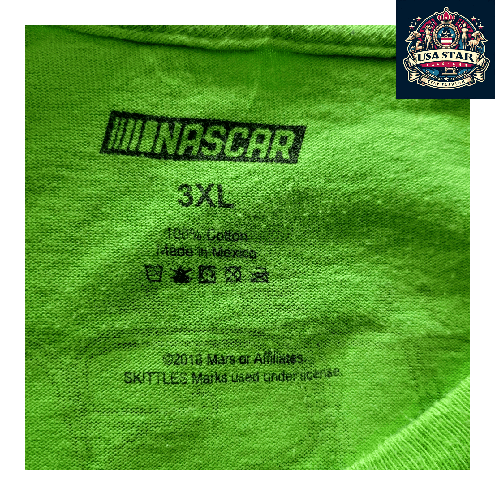Kyle Busch T-Shirt 18 M&M's Vintage Racing Tee 3XL Green Joe Gibbs Racing Fan Style - USASTARFASHION