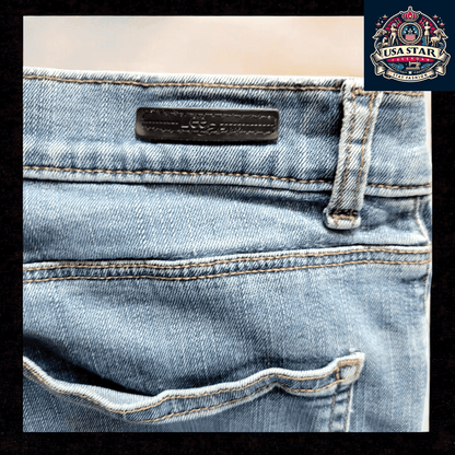 Ladies Light Blue Jeans, Size 30 Waist, 29 Inseam, Soft Stretch Fabric for All - Day Comfort - USASTARFASHION