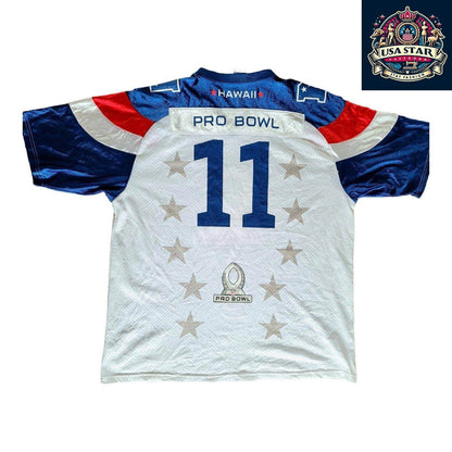 Larry Fitzgerald Jersey 11 NFC Pro Bowl 2011 - Authentic Reebok, Size L, Used Condition - USASTARFASHION