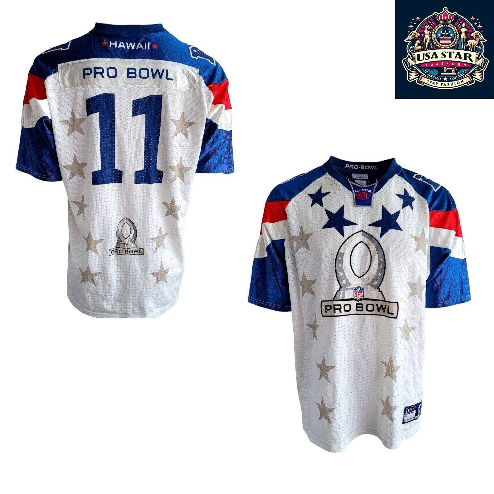 Larry Fitzgerald Jersey 11 NFC Pro Bowl 2011 - Authentic Reebok, Size L, Used Condition - USASTARFASHION