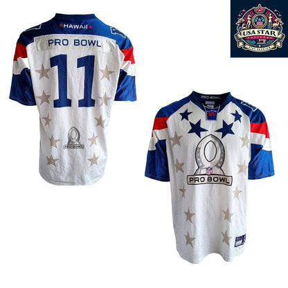 Larry Fitzgerald Jersey 11 NFC Pro Bowl 2011 - Authentic Reebok, Size L, Used Condition - USASTARFASHION