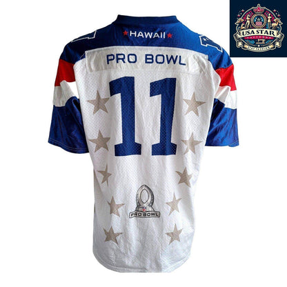 Larry Fitzgerald Jersey 11 NFC Pro Bowl 2011 - Authentic Reebok, Size L, Used Condition - USASTARFASHION