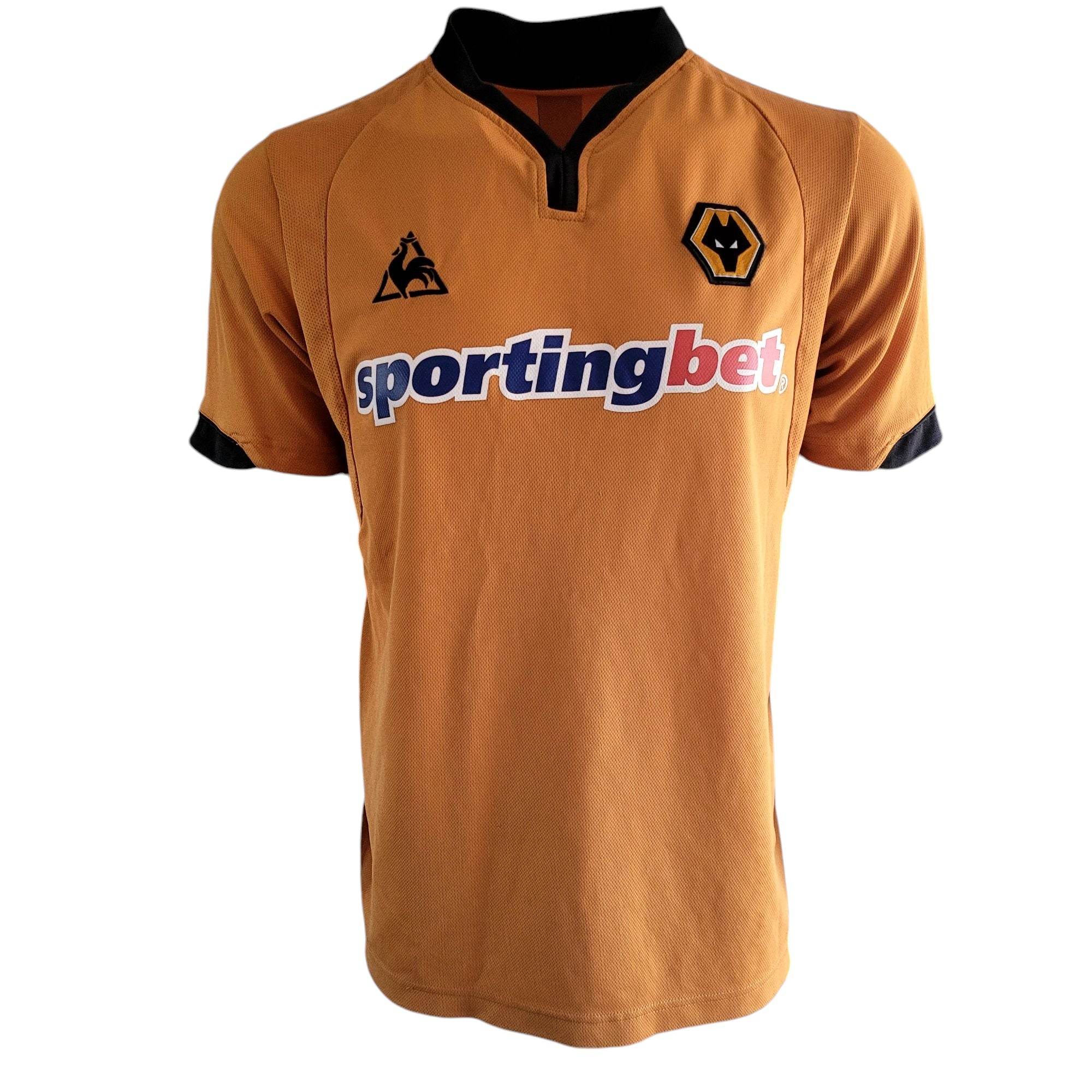 Wolverhampton wanderers fc le coq sportif 2009/10 home shirt size XL - USASTARFASHION