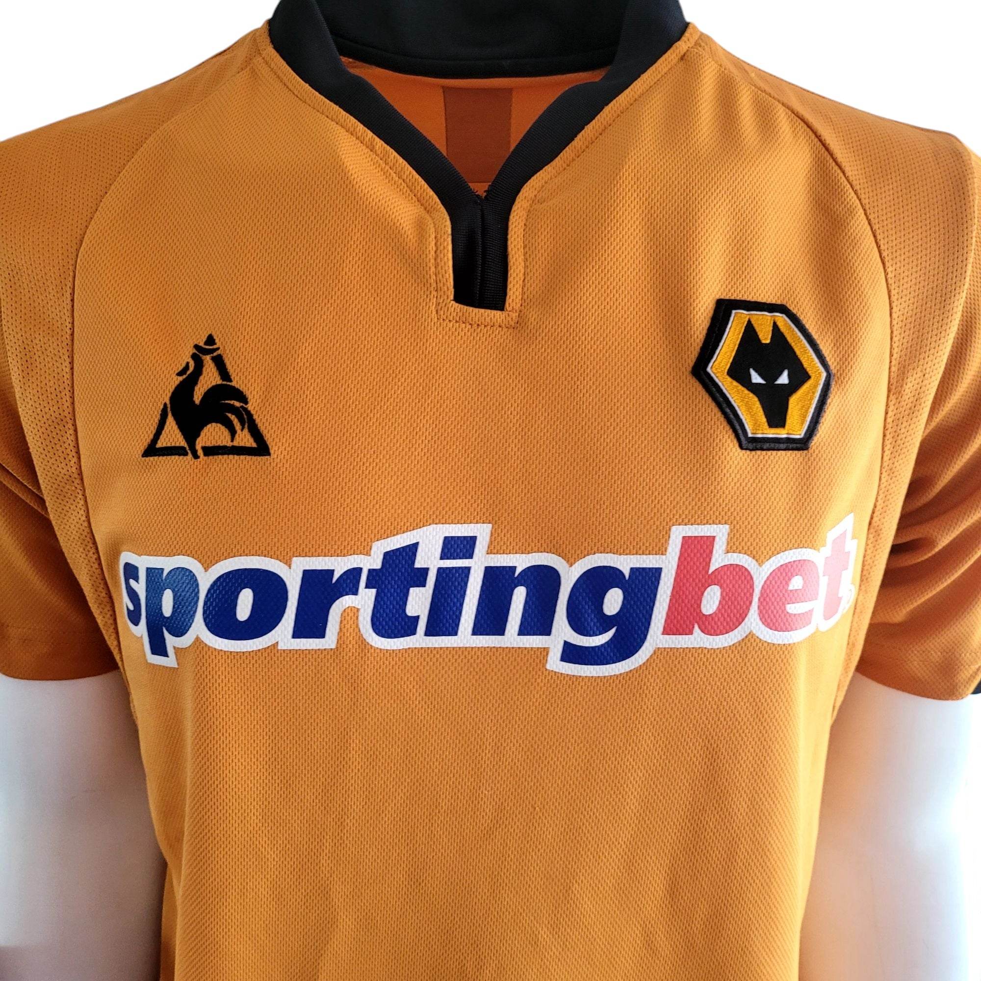 Wolverhampton wanderers fc le coq sportif 2009/10 home shirt size XL - USASTARFASHION