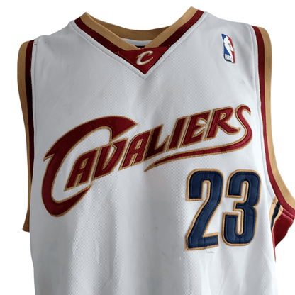 LeBron James Cleveland Cavaliers Adidas Authentic Jersey - Size 54 White NBA Player 23 - USASTARFASHION