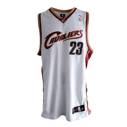 LeBron James Cleveland Cavaliers Adidas Authentic Jersey - Size 54 White NBA Player 23 - USASTARFASHION