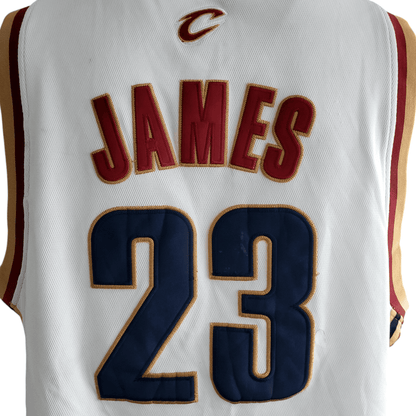 LeBron James Cleveland Cavaliers Adidas Authentic Jersey - Size 54 White NBA Player 23 - USASTARFASHION