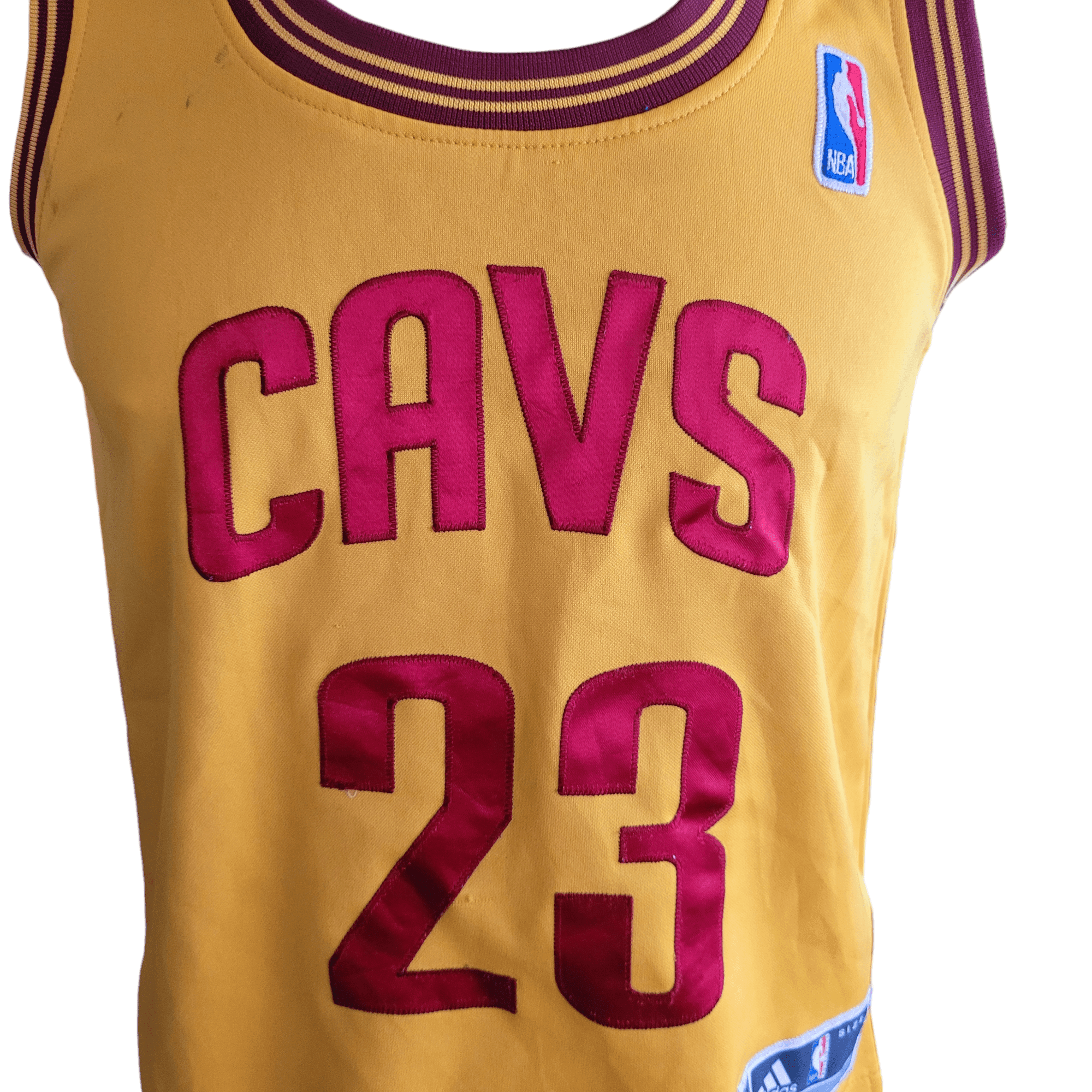 LeBron James Youth Jersey 23 Cleveland Cavaliers Gold Adidas ClimaCool Size M - USASTARFASHION