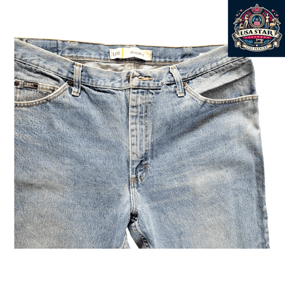 Lee Men's Regular Fit Jeans W40 x L29, Durable Blue Denim, Comfortable Casual Essential - USASTARFASHION
