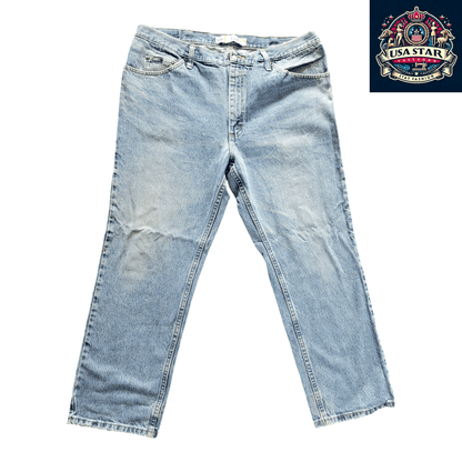 Lee Men's Regular Fit Jeans W40 x L29, Durable Blue Denim, Comfortable Casual Essential - USASTARFASHION