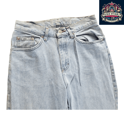 Lee Regular Fit Jeans W28 x L30 in Light Wash - Durable Denim for Versatile Style and Comfort - USASTARFASHION