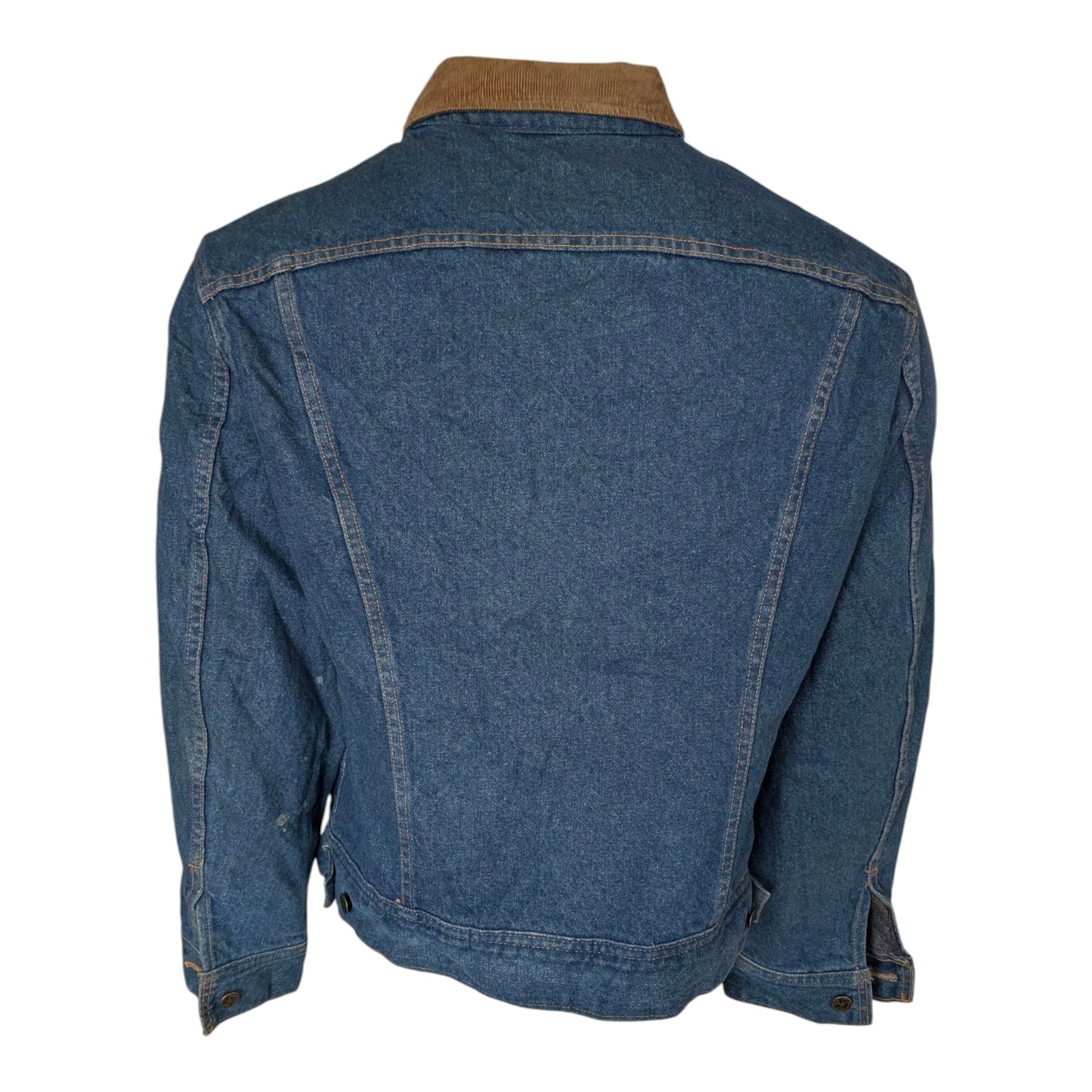 Lee Storm Rider Denim Jacket – Corduroy Collar – Blanket Lining – Medium - USASTARFASHION