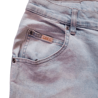 Lee Women's Bootcut Jeans Size 12 - Light Wash Stretch Fabric, Comfortable Fit, Pre - Owned - USASTARFASHION